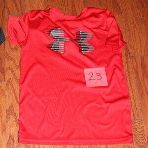 Boys Red LArge Short Sleeve Under Armour Shirt